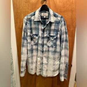 Western Blue Tapper-Faded Metal Buttons